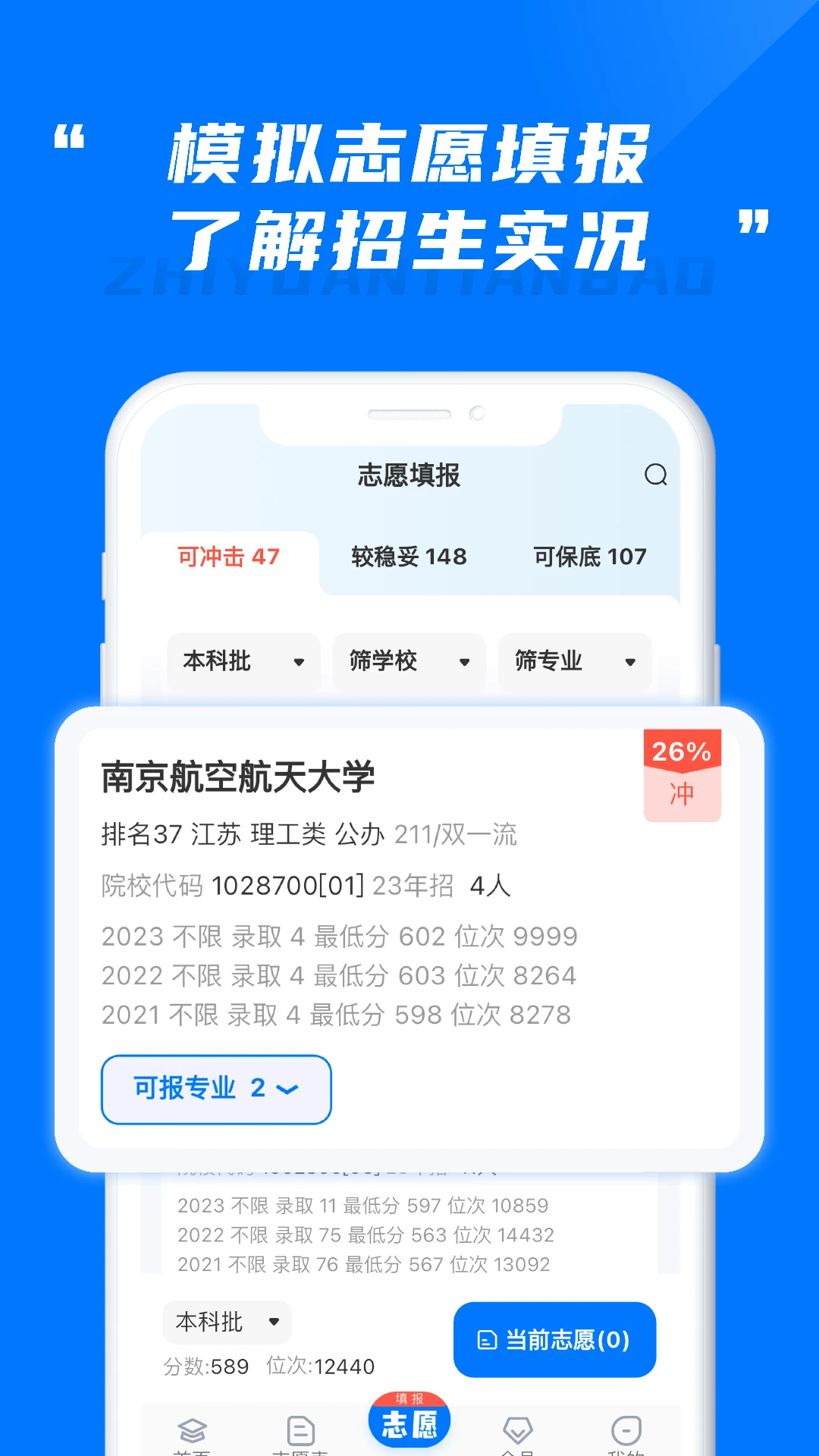 阳光高考志愿填报